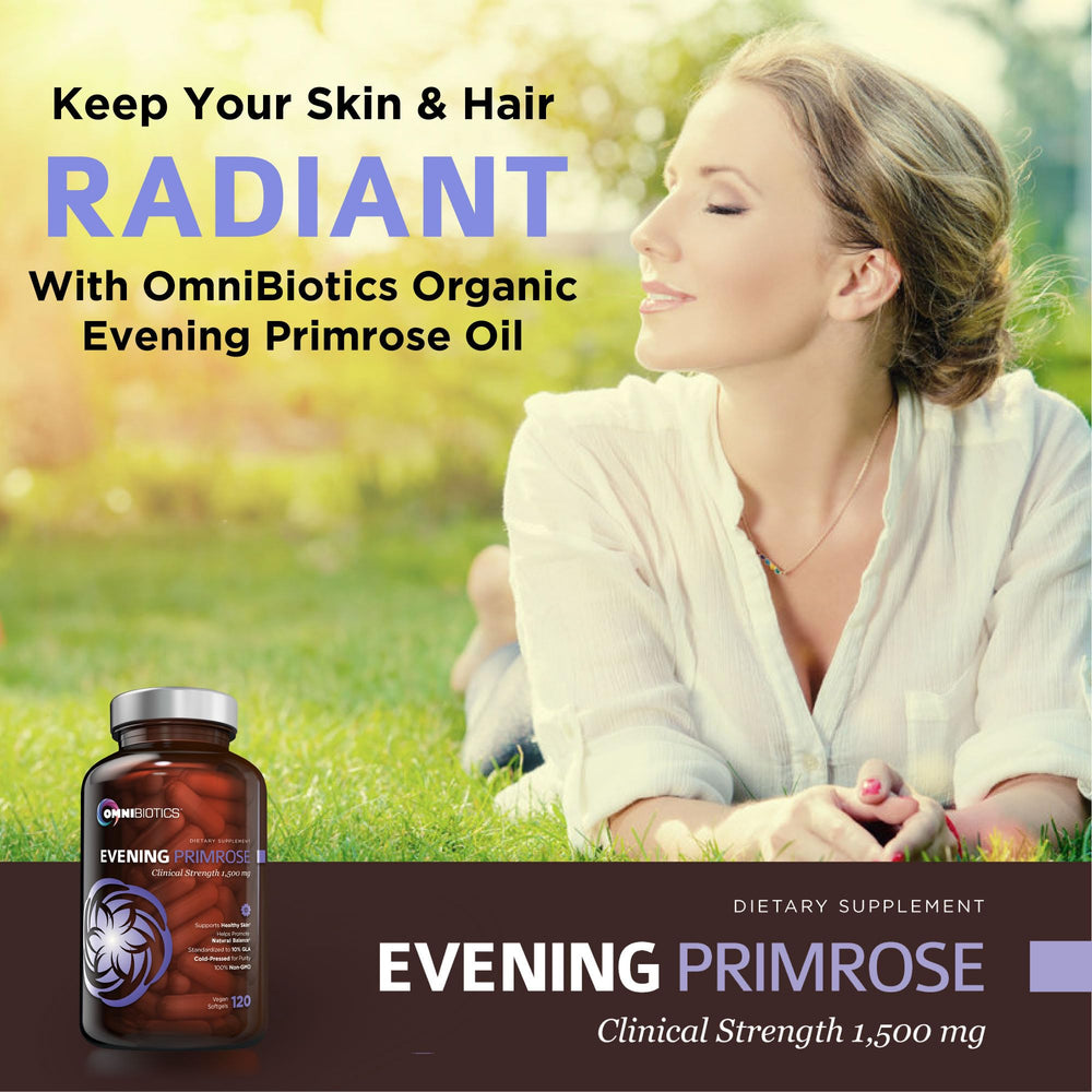 OmniBiotics organic evening primrose seeds used for cold-press extraction.
