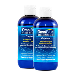 OmniBlue Ocean Minerals bottle for daily mineral support and hydration.