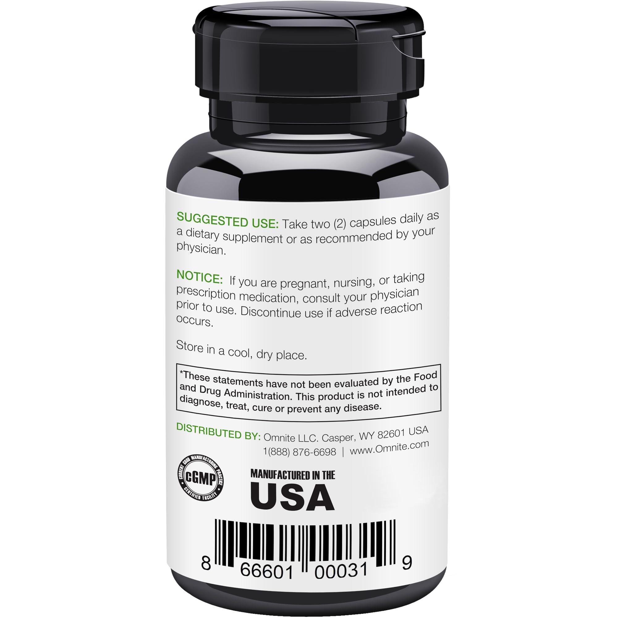 Omnite Omnibreathe mullein leaf extract natural lung support for everyday use