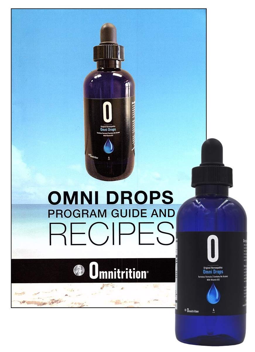Omnitrition Omni Drops guide and recipes image showing a structured eating plan for consistency.