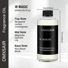omxsair bergamot lemon lemongrass closeup highlights a bright refreshing room aroma.