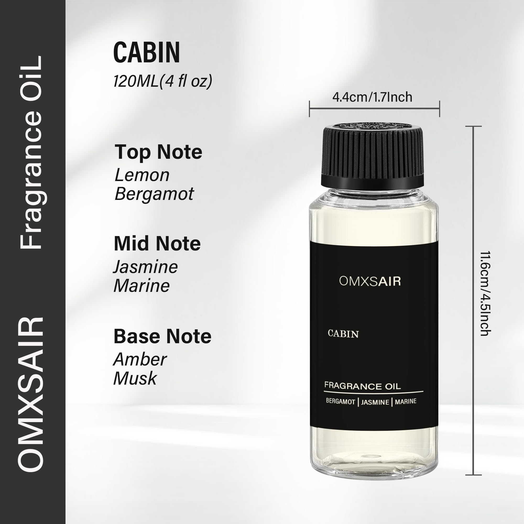 omxsair jasmine bergamot marine blend diffuses fresh coastal notes