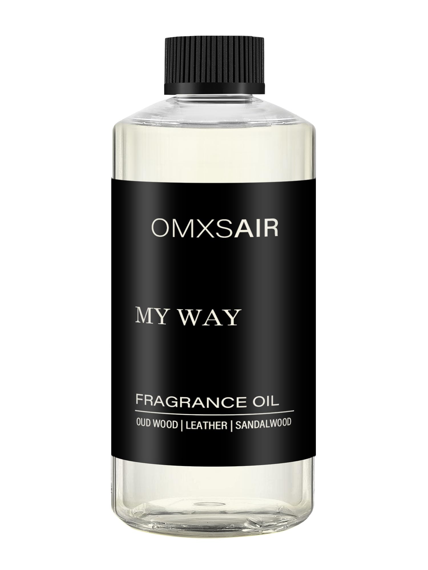 omxsair My Way diffuser oil bottle close-up for premium ambience.