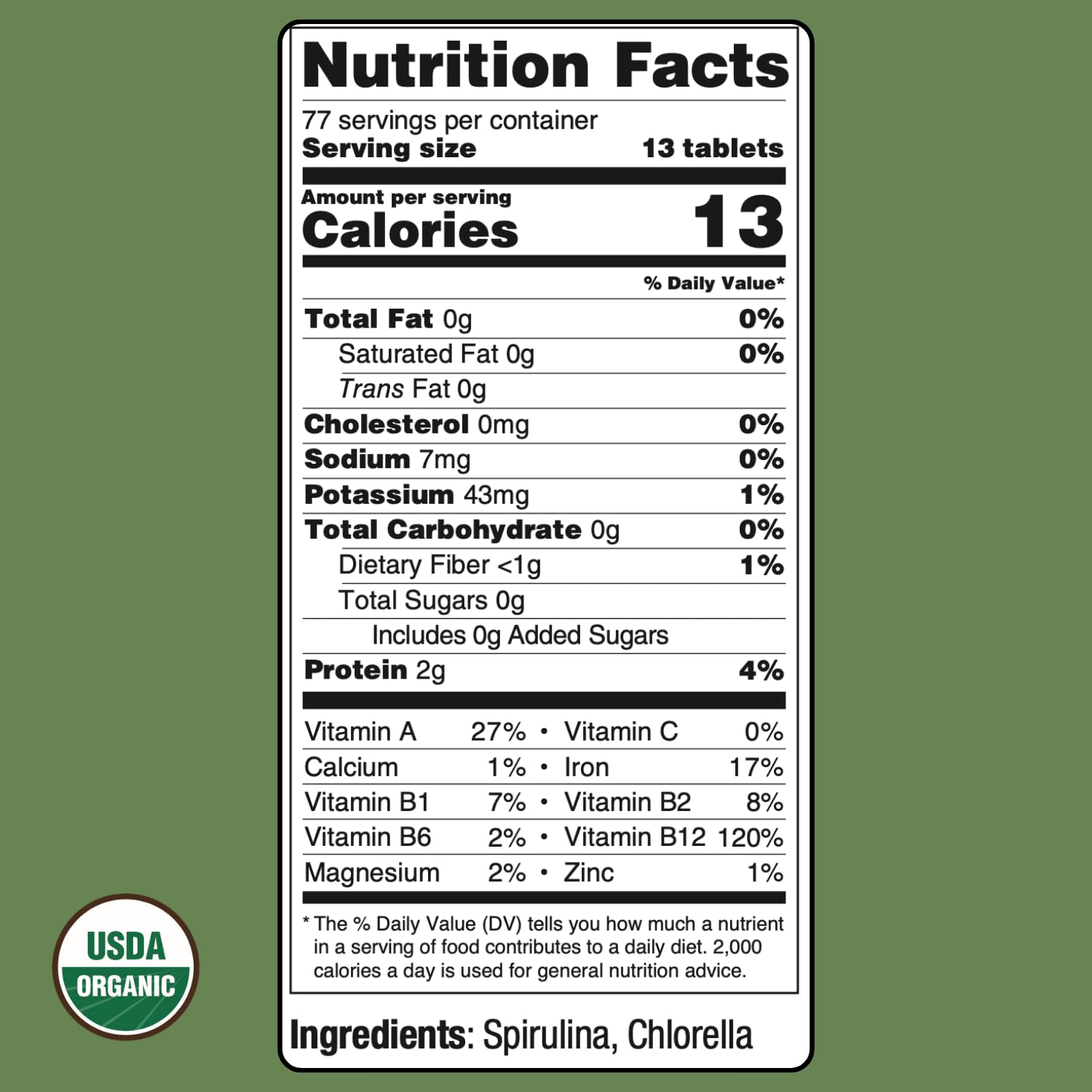 On Target Living USDA Organic label highlighting quality