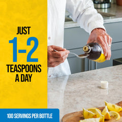 On Target Living vitamin D per tablespoon on the bottle label.