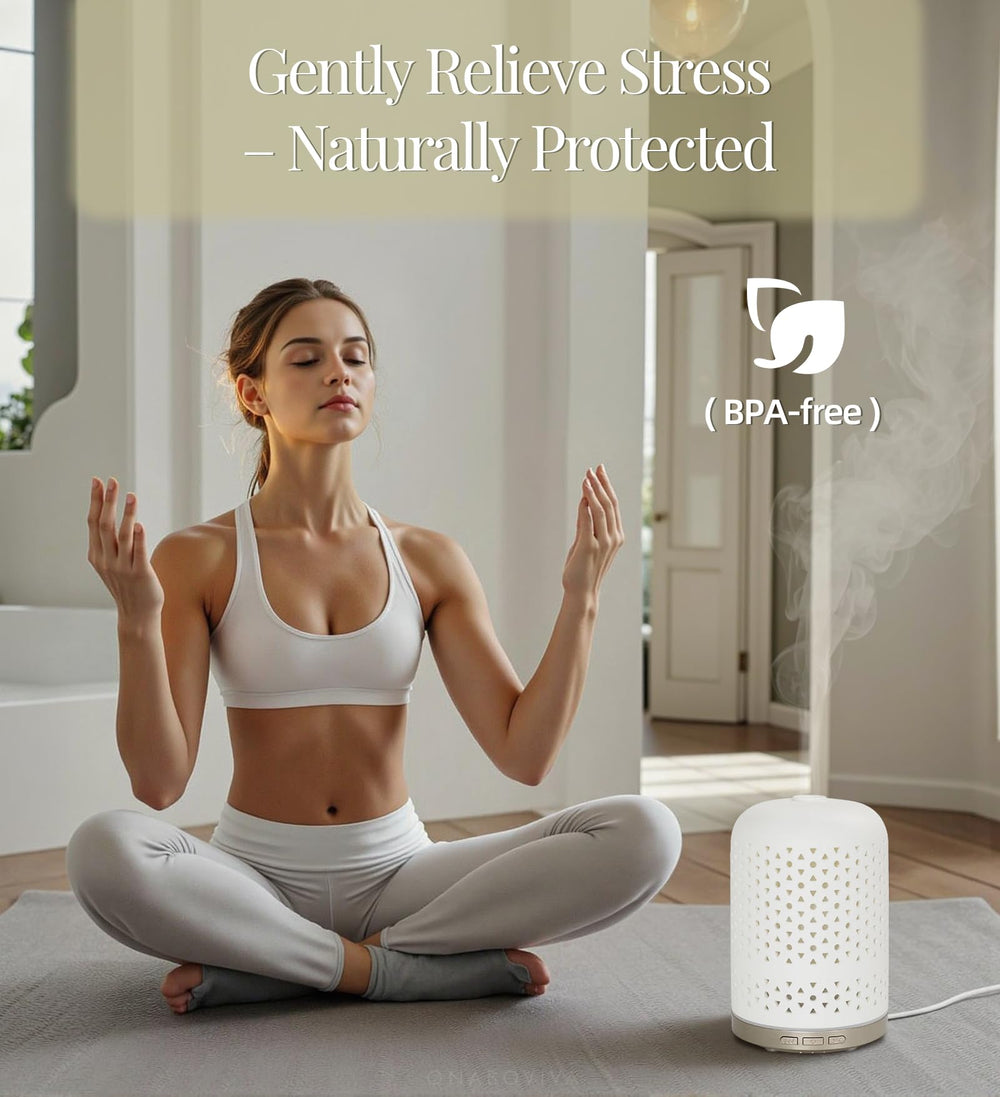 Two mist modes deliver strong or gentle diffusion according to mood