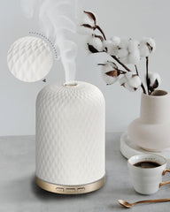 Onaboviva diffuser with ceramic cover and 120ml reservoir for room fragrance.
