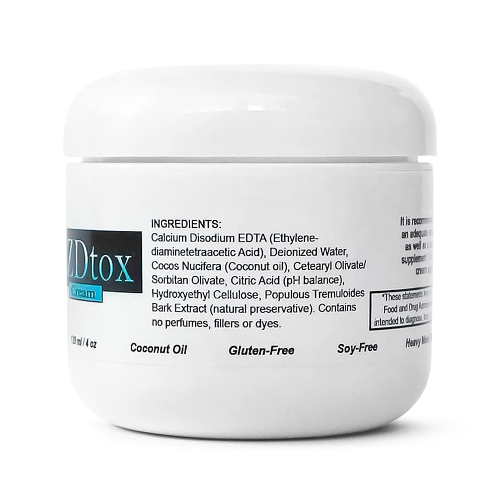 EZDtox Cream on inner wrist, demonstrating topical detox ritual.