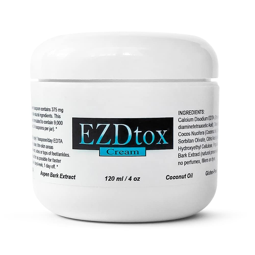 Ona's Natural EZDtox Cream jar, 4 oz, for daily topical use.