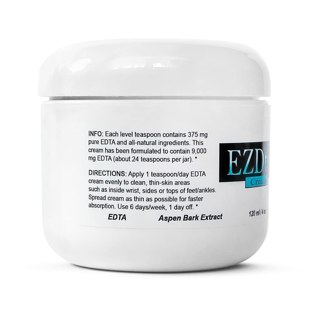 USA-made EZDtox packaging highlights a clean, hypoallergenic formula.