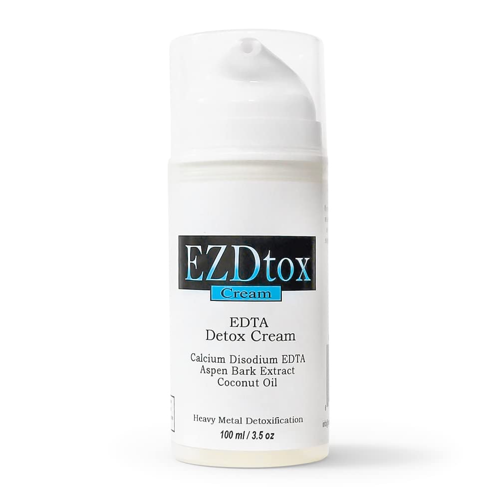 Ona's Natural EZDtox Cream pump bottle supports topical detox use