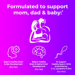 One A Day Women's Prenatal softgels bottle highlighting folic acid support.