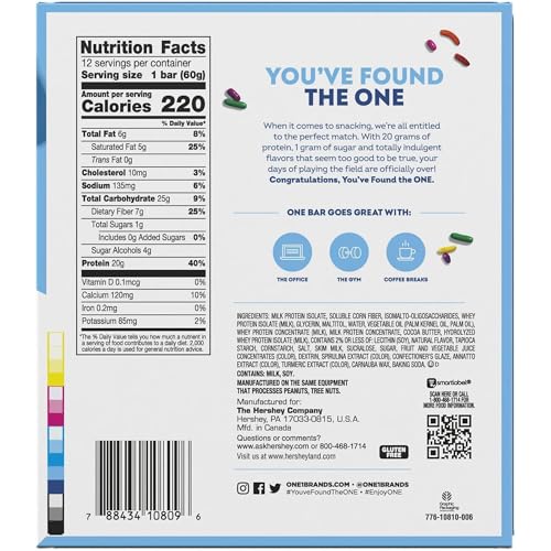 ONE Birthday Cake Bar in hand, convenient post-workout fuel.