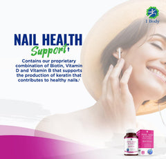 1 Body Daily dosage spoon beside bottle for measured servings.