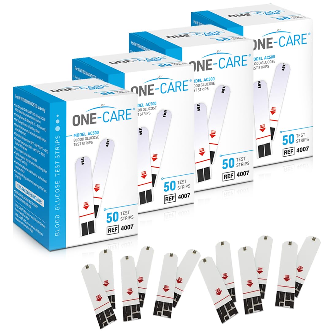 ONE-CARE blood glucose test strips pack front for quick self-monitoring