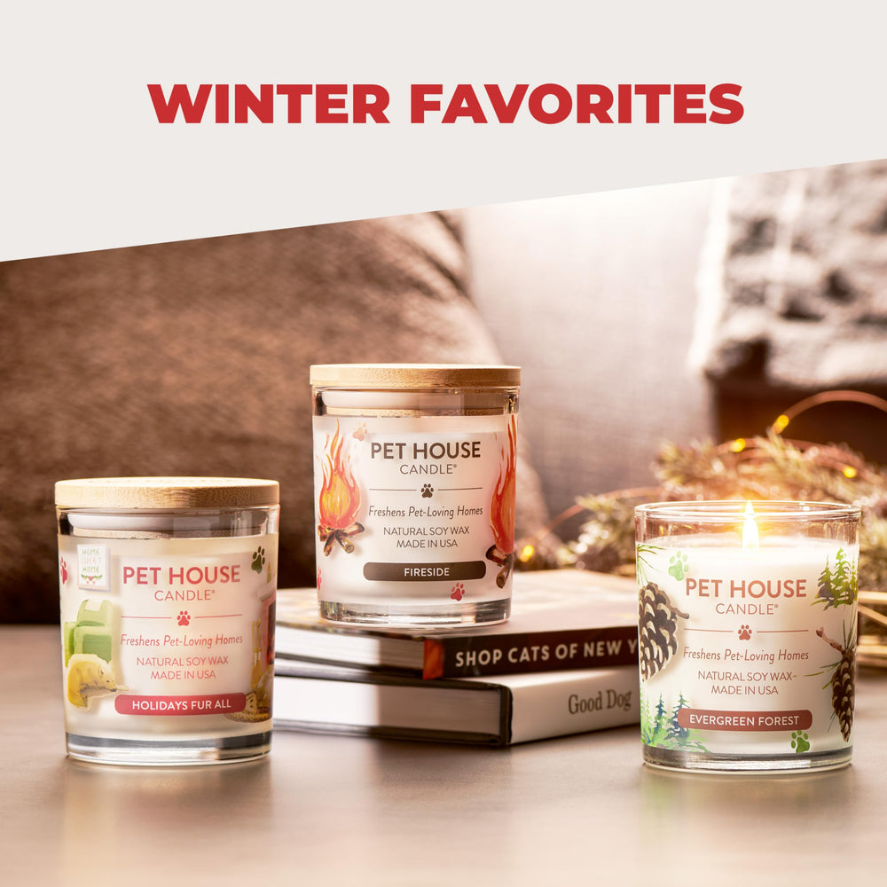 One Fur All USA-made candle ensuring quality and pet-friendly odor control.