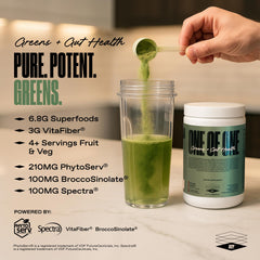 ONE OF ONE on the go greens powder ready to mix.