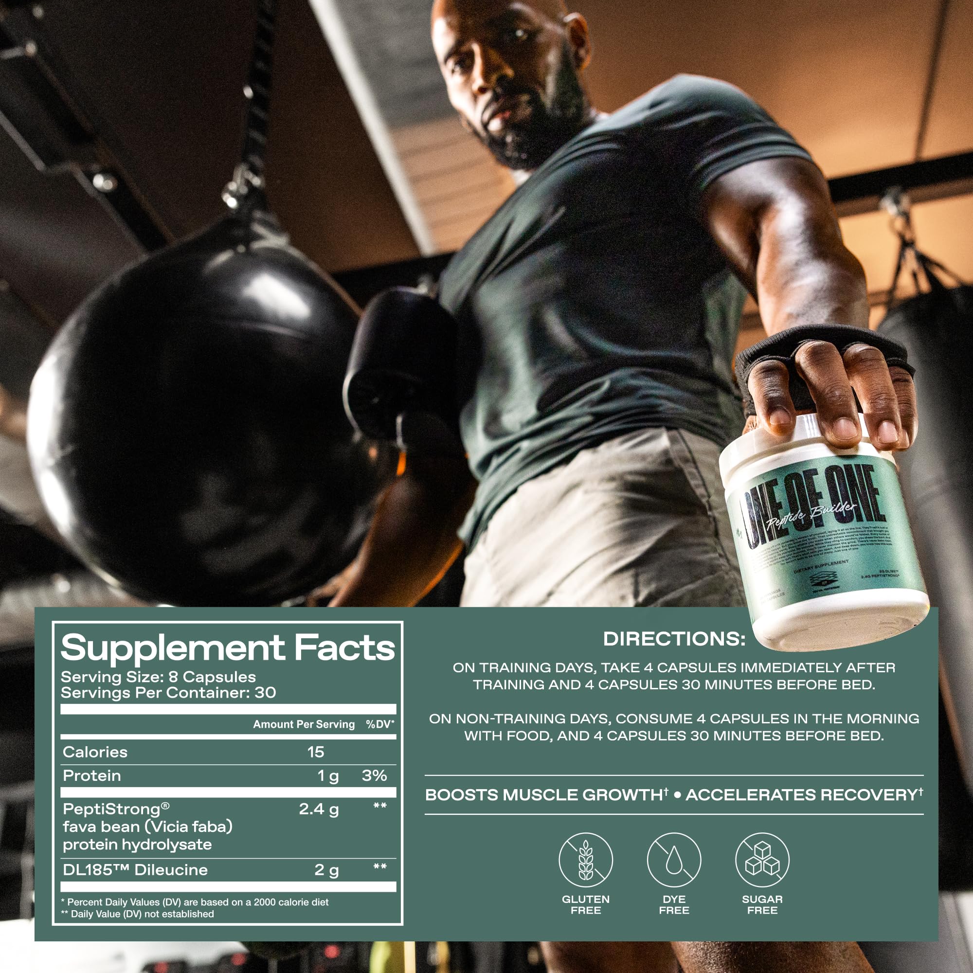 Athlete during workout scene highlights on-the-go protein support