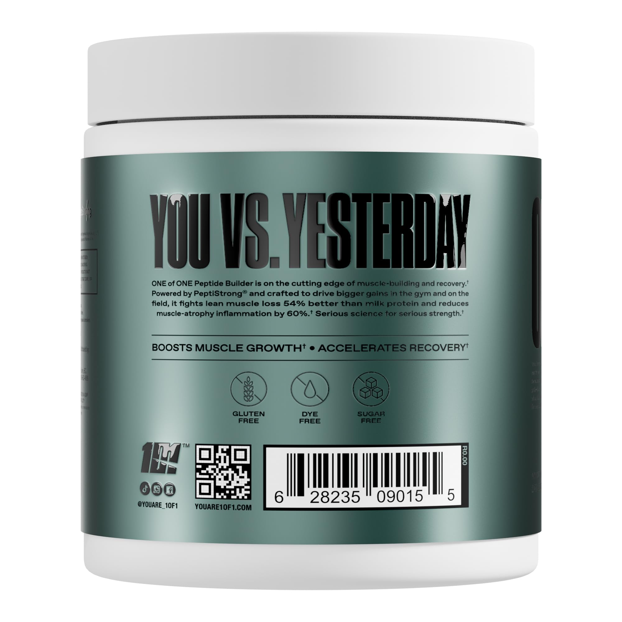Scoop in tub demonstrates easy serving for training sessions with ONE OF ONE