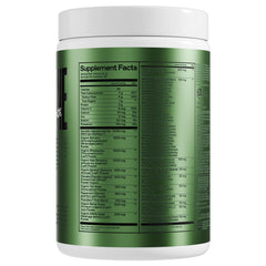 ONE OF ONE mixed berry greens highlights natural energy support.