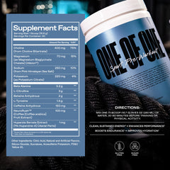 ONE OF ONE Sport Pre-Workout training action – athlete powering through reps
