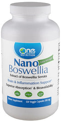 One Planet Nutrition Nano Boswellia 500 mg capsules for high absorption.