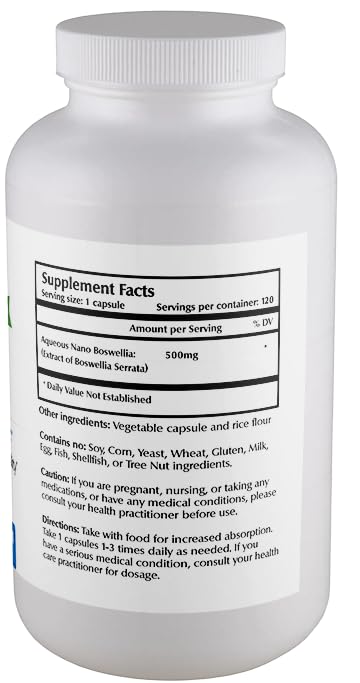 One Planet Nutrition Nano Boswellia bottle closeup for mobility support.