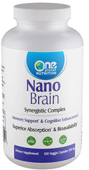 One Planet Nutrition Nano Brain bottle front view for focus support and mental clarity.