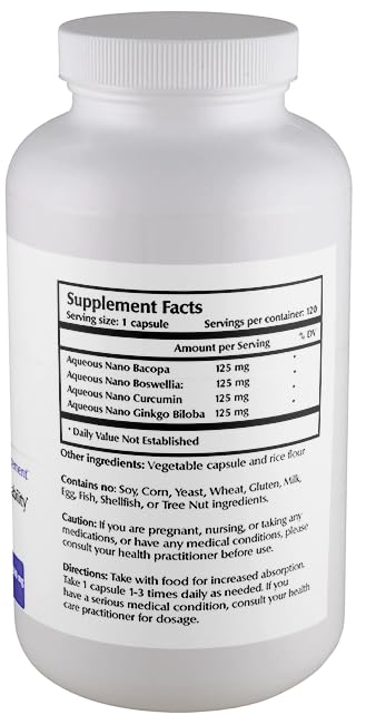 One Planet Nutrition Nano Brain capsules close-up showing 500 mg dose for daily cognitive use.