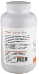 Illustration of nano particle technology showing enhanced absorption for One Planet Nutrition Nano Curcumin Plus.