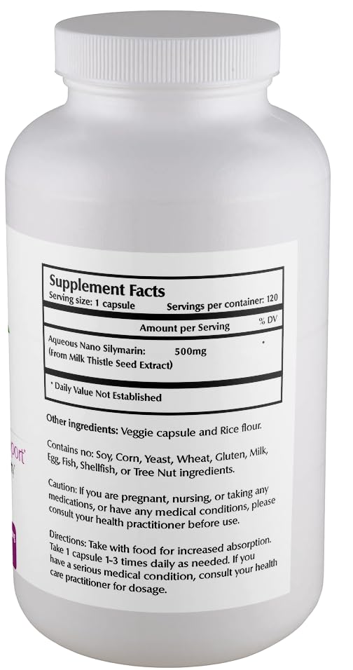 One Planet Nutrition Nano Silymarin label highlights vegan, non-GMO, gluten-free.