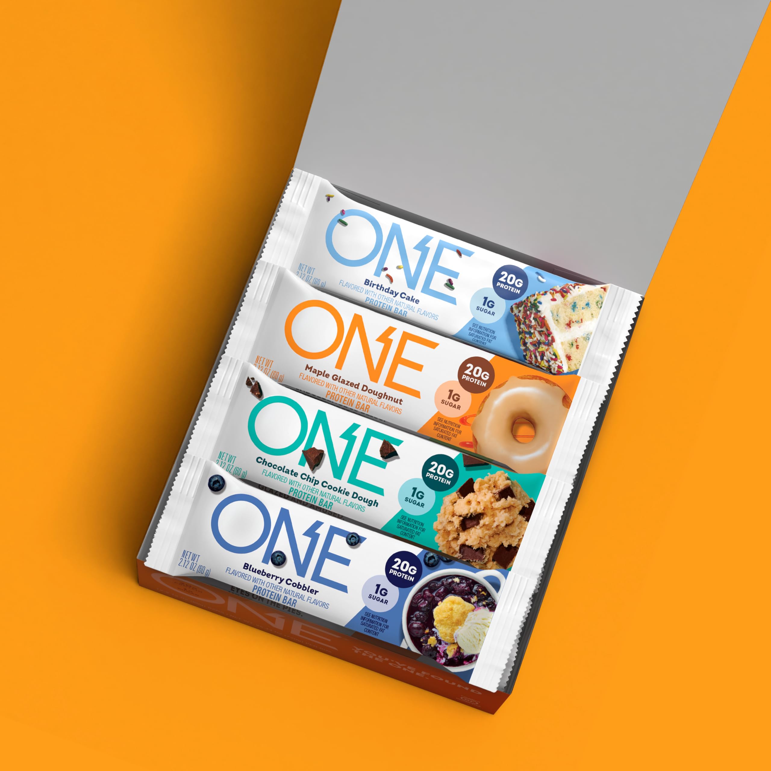 ONE Protein Bars Sampler flavor collection highlights variety across eight tasty options.