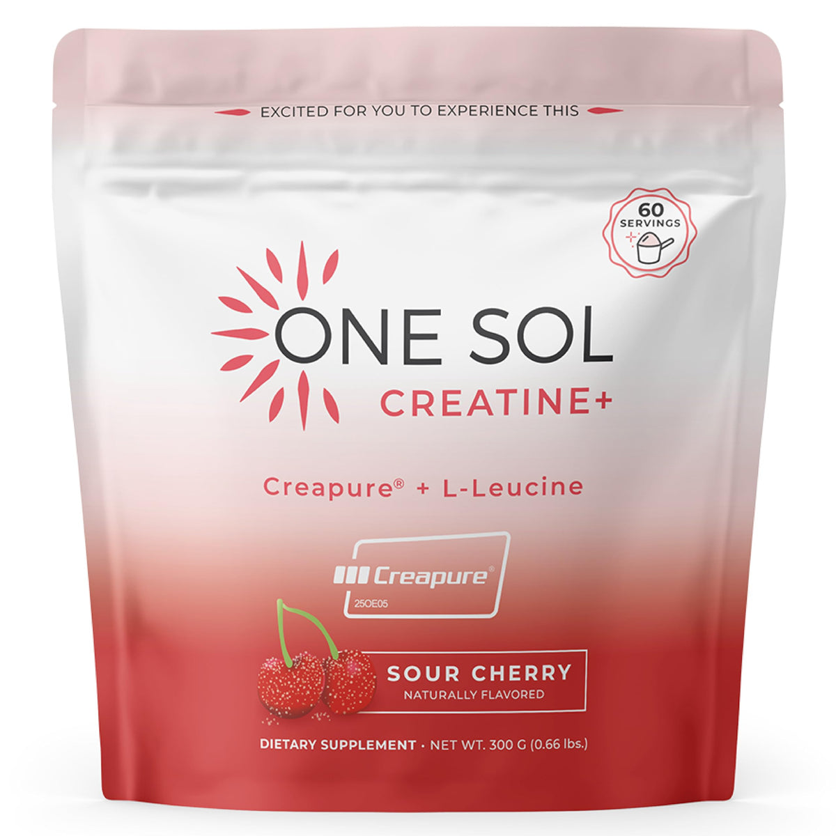 One Sol Creatine for Women bottle shown; supports quick energy for training