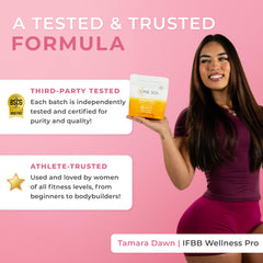 One Sol Creatine for Women glute workout scene focuses on booty training