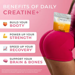 One Sol Creatine for Women scoop sour cherry ready to mix