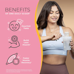 One Sol Lean Horchata shake glass with creamy plant-based protein