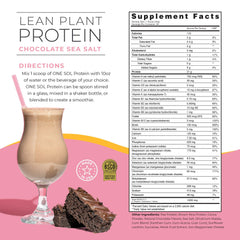 One Sol Lean protein scoop pouring into a shaker for quick, clean shakes.