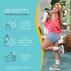 One Sol pre-workout for women energy image illustrating smooth, crash-free vitality