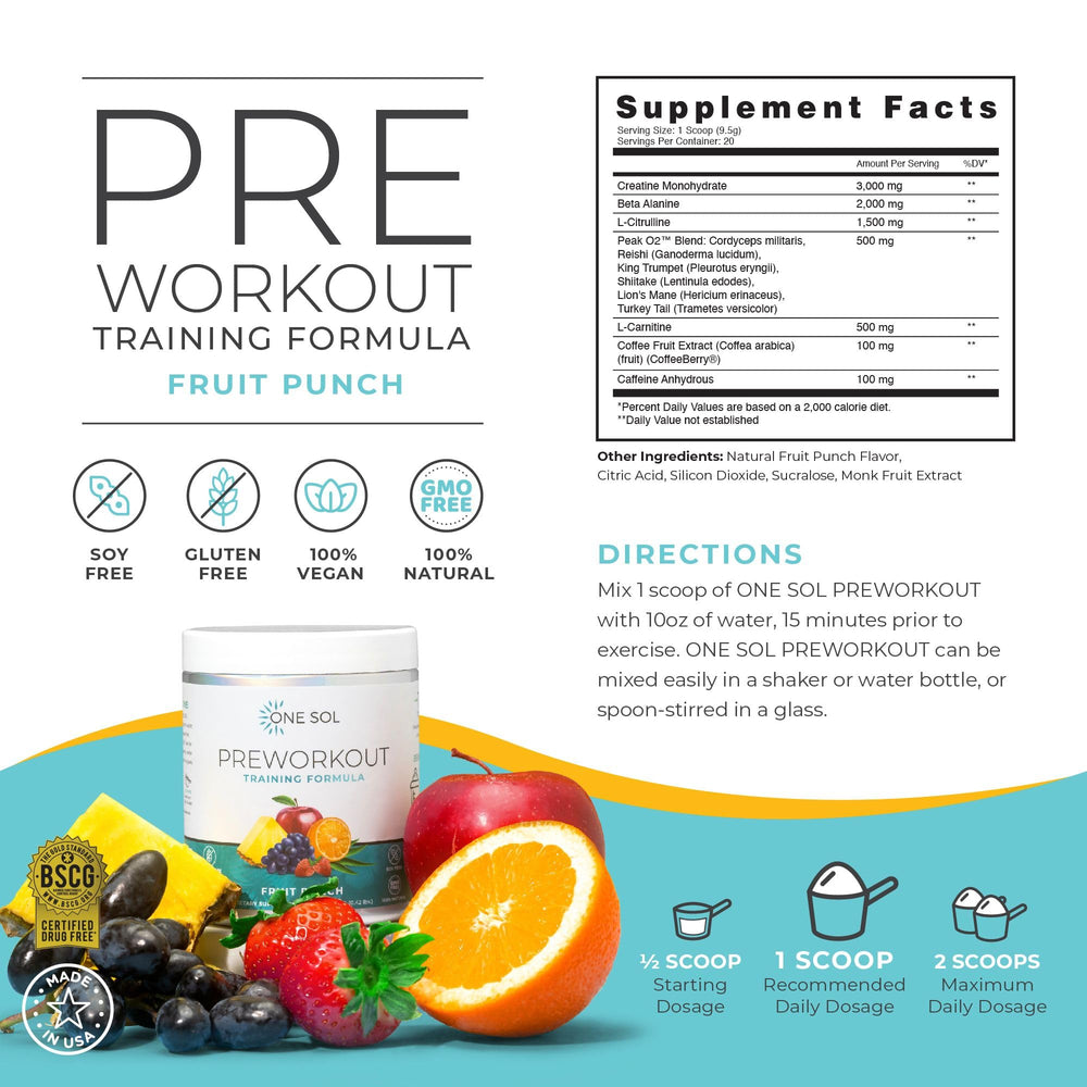 One Sol pre-workout for women focus image highlighting mental clarity during training