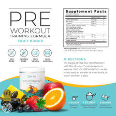 One Sol pre-workout for women focus image highlighting mental clarity during training