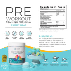One Sol Pre-Workout for Women scoop ready to mix