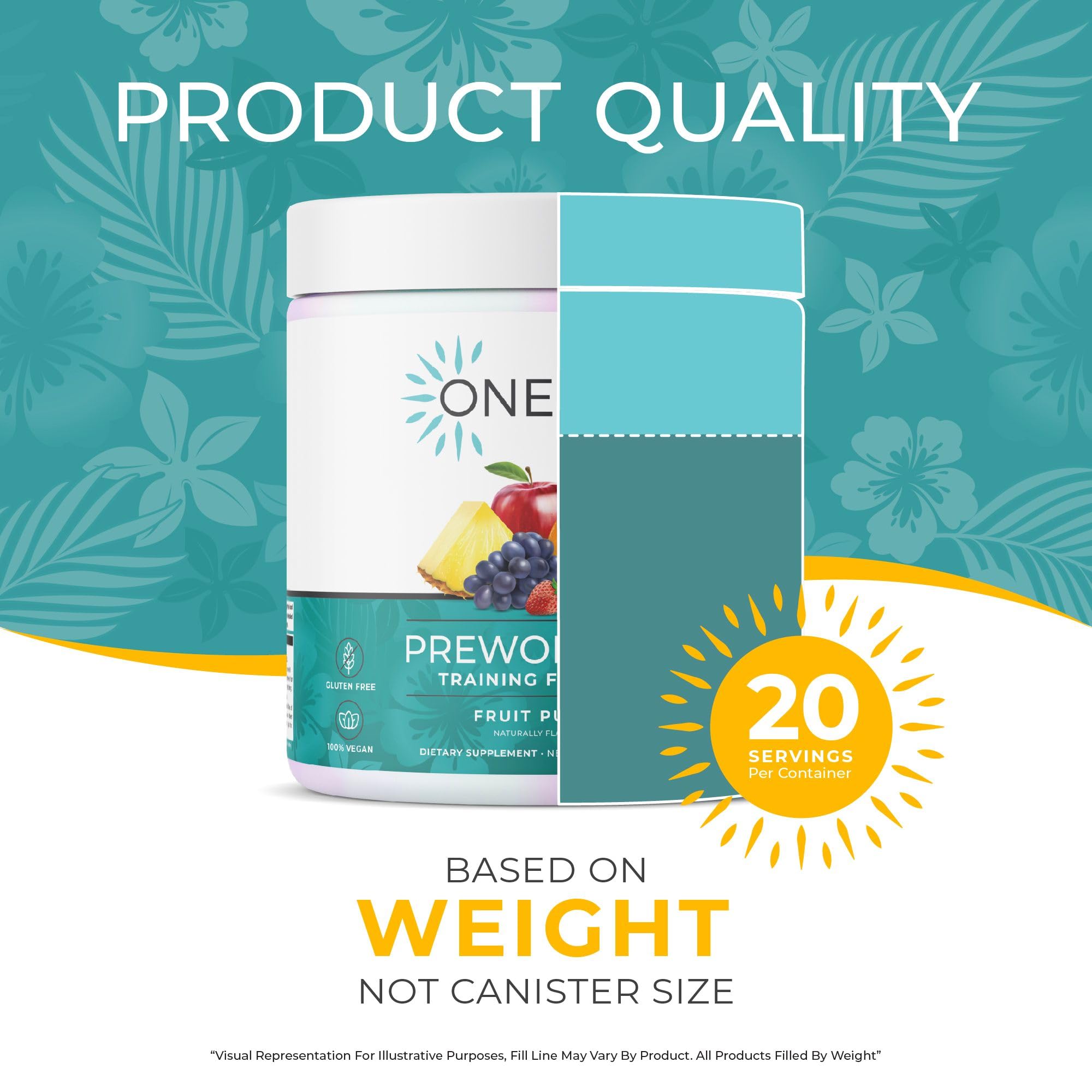 One Sol pre-workout for women serving size image guiding easy scoop for workouts