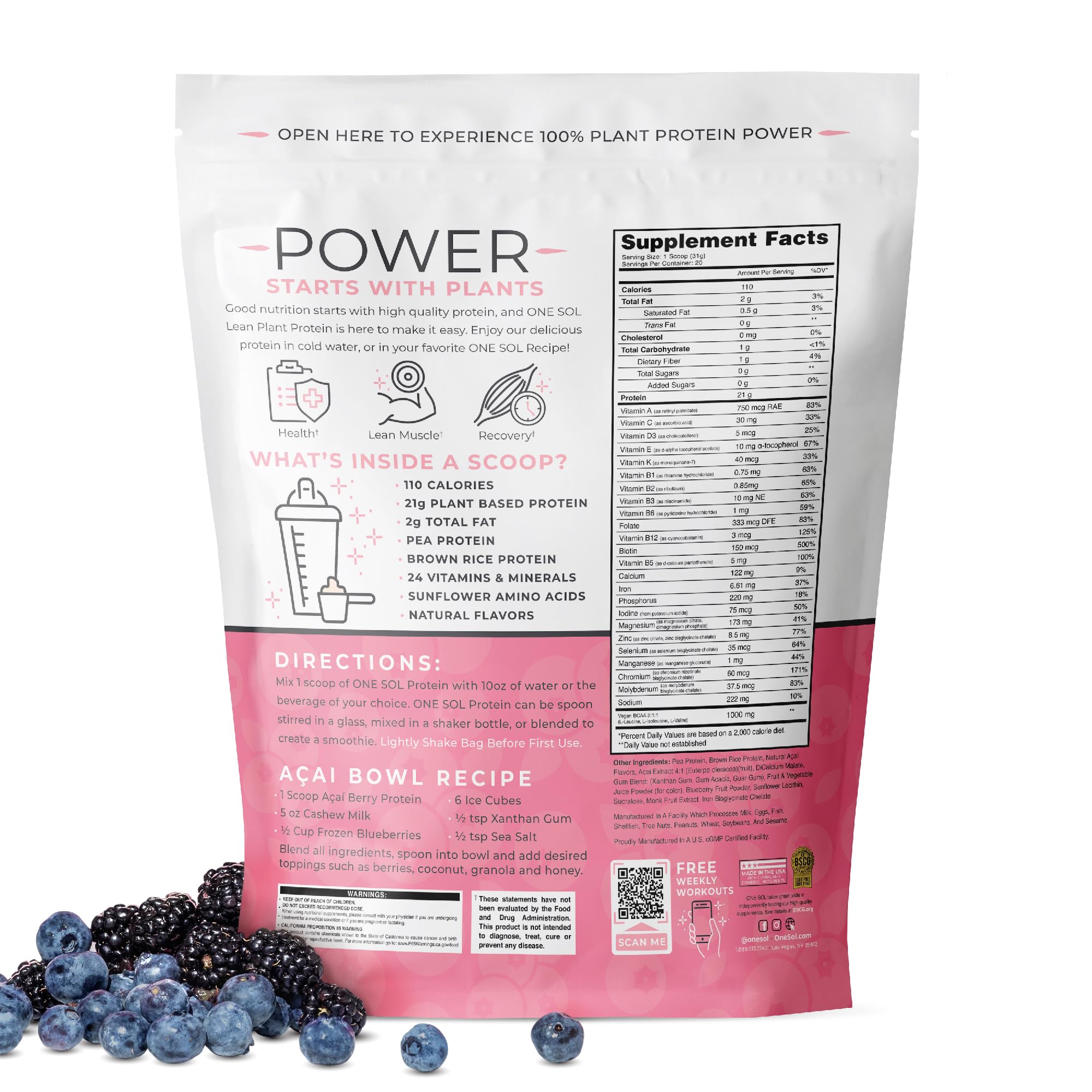 One Sol shake pouring low-carb protein for quick recovery and flavor