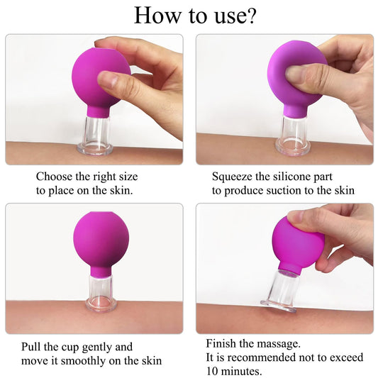 ONECUPPTOP four-size set showing sizes for eyes, face, and body for targeted treatment.