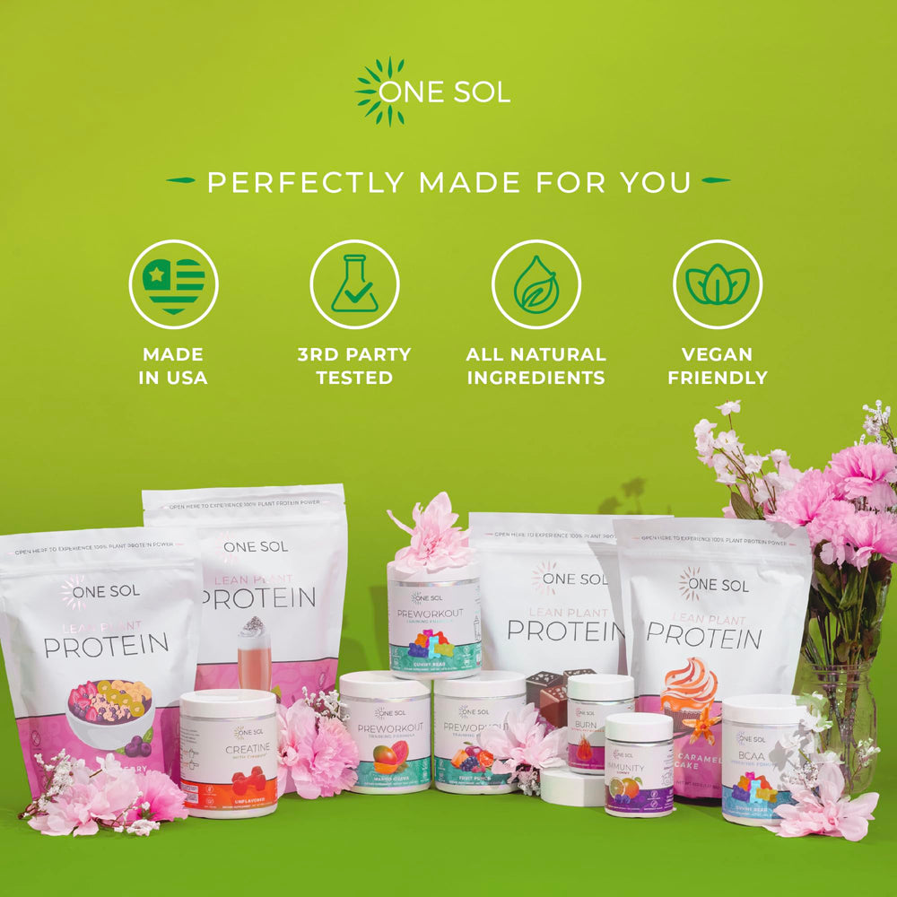 One Sol Greens powder adds a vibrant touch to juice for convenient nutrition.