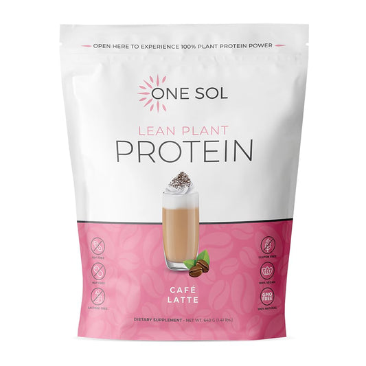 One Sol Lean Plant Protein powder bottle for vegan post-workout recovery support