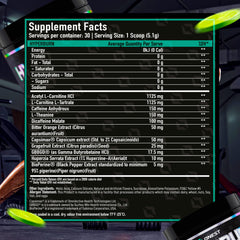 ONEST Hyperburn ingredient panel close-up for key components.