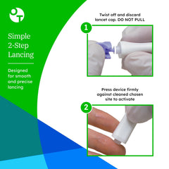 200-count packaging ideal for home or clinic testing on the go.