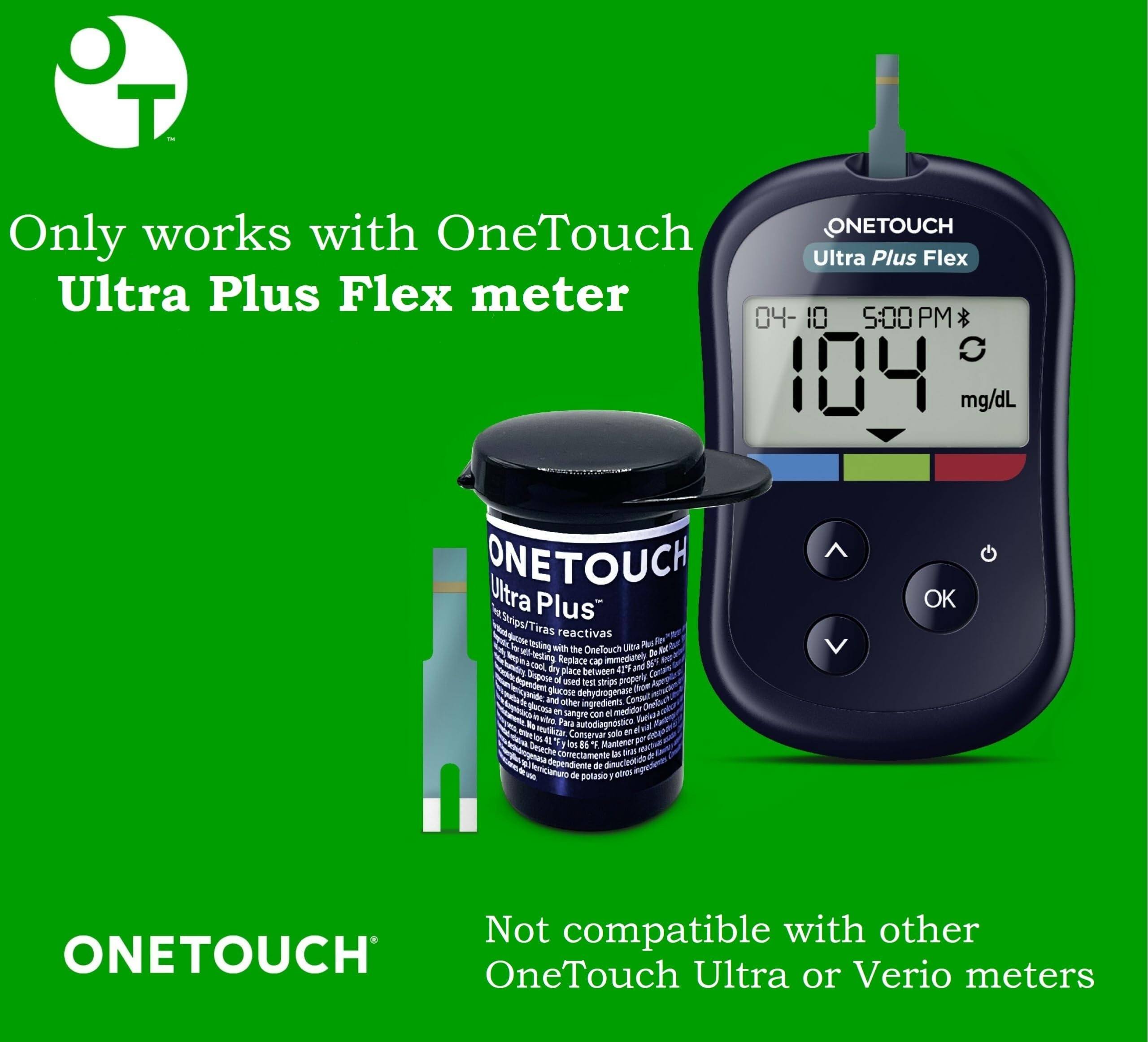 OneTouch Ultra Plus Flex side-fill strip enables easy sample application