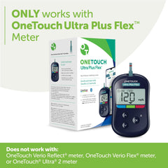 OneTouch Ultra Plus Flex test strips box 60 count for ongoing checks